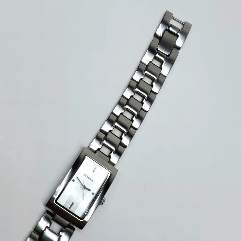 Fossil Watch ES1107 F² Silver Steel Wristband White Face Watch
